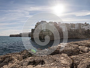 Polignano a Mare view on winter season