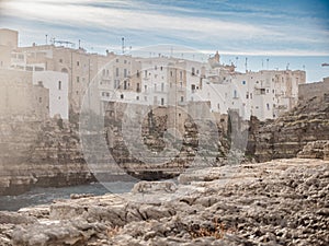 Polignano a Mare view on winter season