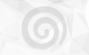 Poligon geometric background. Pastel grey white background