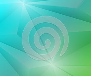 Poligon Geometric Green and Blue Gradient Background