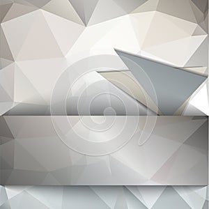 Poligonal silver background