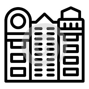 Polish architecture icon outline vector. Europe poland