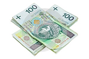 Polish banknotes of 100 PLN