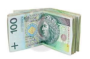 Polish banknotes of 100 PLN