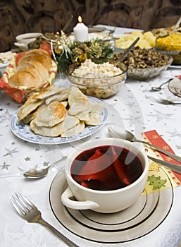 Polish Christmas table