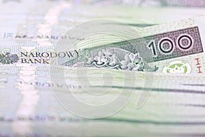 Polish currency 100 PLN