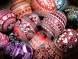 Polish Easter eggs photo