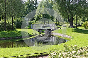 Polish garden. Estate Museum Derzhavin. St. Petersburg.