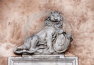 Polish Lion And Shield photo