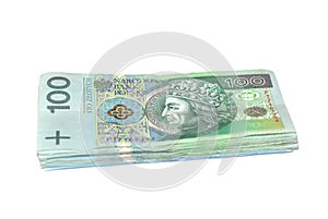 Polish Money 100 PLN. Poland photo