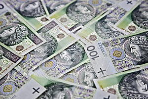 Polish money 100 zloty