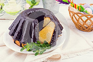 Polish schokolade babka