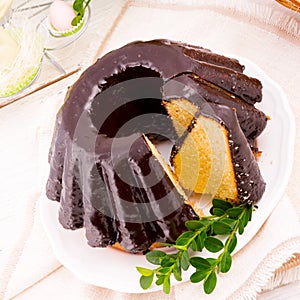Polish schokolade babka photo