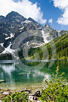 Polish Tatra mountains Morskie Oko lake