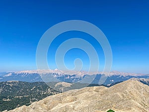 Polish Tatra mountains summer landscape with blue sky and white clouds. Panoramic HDR montage