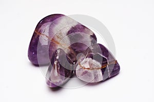 Polished amethyst