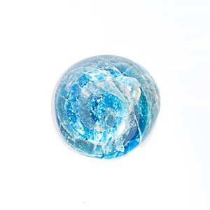 Polished Blue Apatite Crystal Healing Stone photo