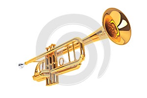 Polished Brass Trumpet photo