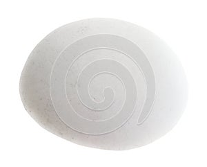 polished Cacholong gemstone on white photo