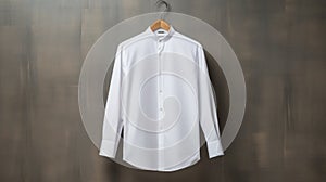 Polished Craftsmanship: White Shirt With Bold And Dynamic Style