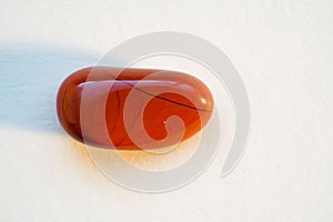 Polished gemstones photographed in the studio with lighting