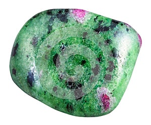 Polished green Zoisite stone