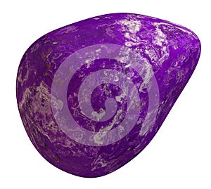 Polished lavender Charoit Pebble