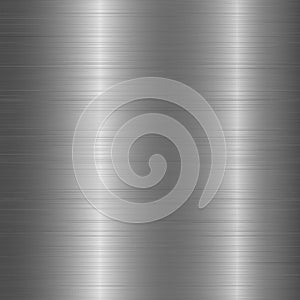 Polished metal chrome brushed texture background. Aluminium rough texture for design concept. Vector.