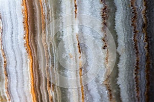 Polished onyx close up