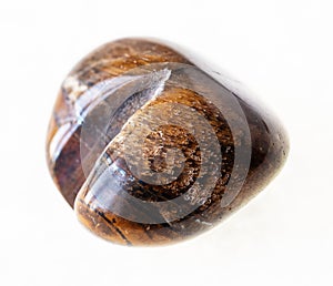 polished ox's eye (bull's eye, tiger's eye) stone