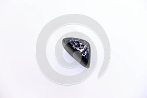 Polished piece of Elite Noble shungite, a mineral high in carbon