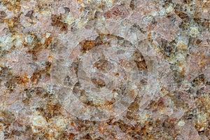 Polished pink granite macro