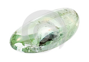 polished Prasiolite (green quartz) gem stone photo