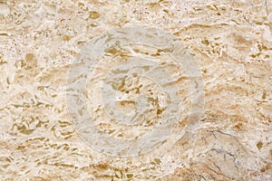 Polished surface of beautiful sand-colored Travertine. Background image, texture