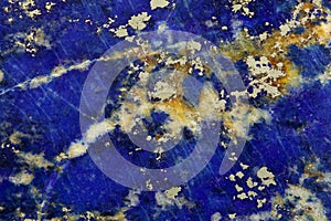 Polished surface of Lapislazuli photo