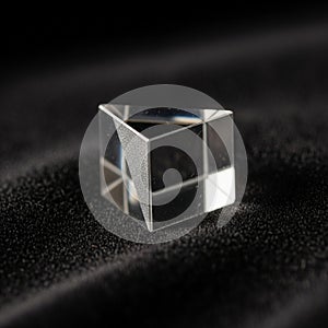 Polished surfaces reflect light highlighting its transparent and reflective