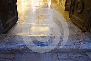 Polished Threshold in The Hagia Sophia Church