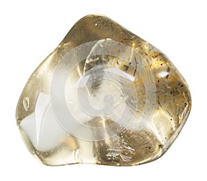 polished transparent orthoclase mineral cutout