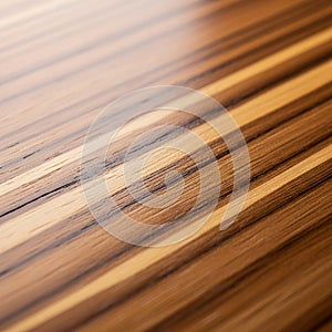 Polished wooden surface featuring alternating light and dark