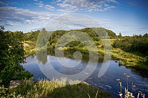 Polist River near the village of Belebelki, Poddorsky District, Novgorod Region