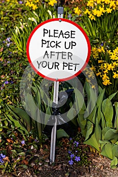 Polite Dog Shit Sign