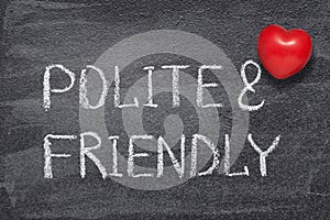 Polite and friendly heart