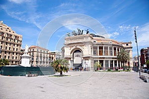 The Politeama Garibaldi theater in Palermo