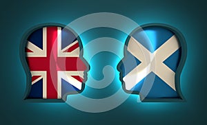 Politic and economic relationship between Scotland and Britain