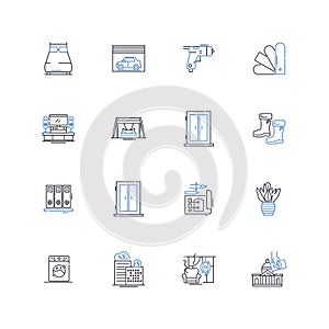 Political campaign line icons collection. Election, Candidate, Platform, Rally, Debates, Issues, Vote vector and linear