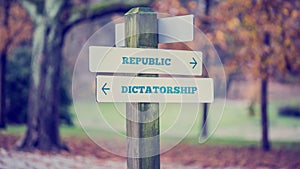 Political concept - Republic - Dictatorship photo