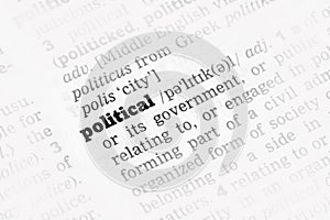 Political Dictionary Definition