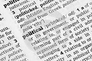 Political Dictionary Definition
