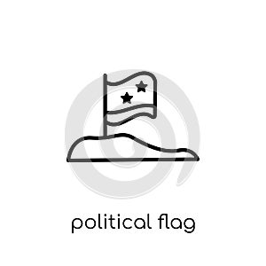political Flag icon from Political collection.