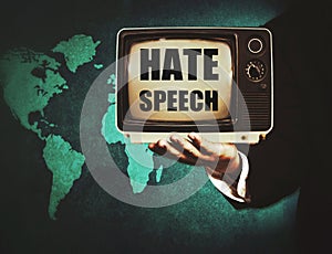 Political hate speech photo